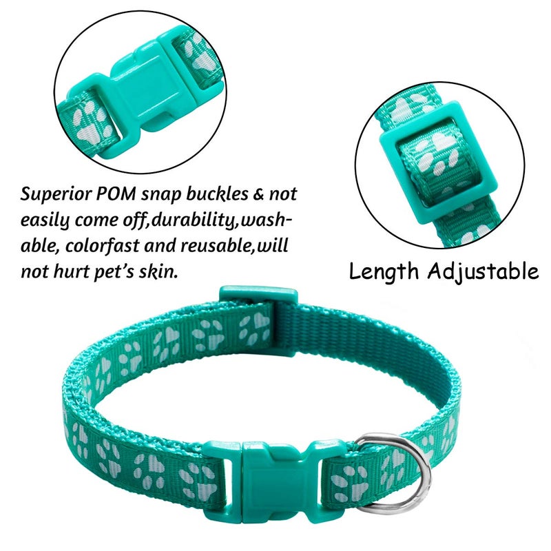 YOY 25 pcs/Set Soft Nylon Puppy Whelping ID Collars - Adjustable Reusable Washable Baby Dog ID Bands Pet Identification for Breeders, Neck 8" - 13" - Image 4